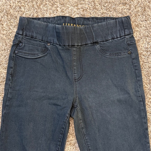 Liverpool Company Skinny Jeans Sienna Pull On Legging Dark Blue size 12/31 - Picture 4 of 14